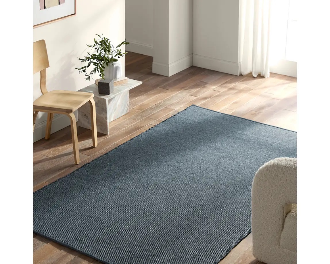 Outdoor Rugs Flint FLI03 Medium Blue - Navy Hand Woven Rug