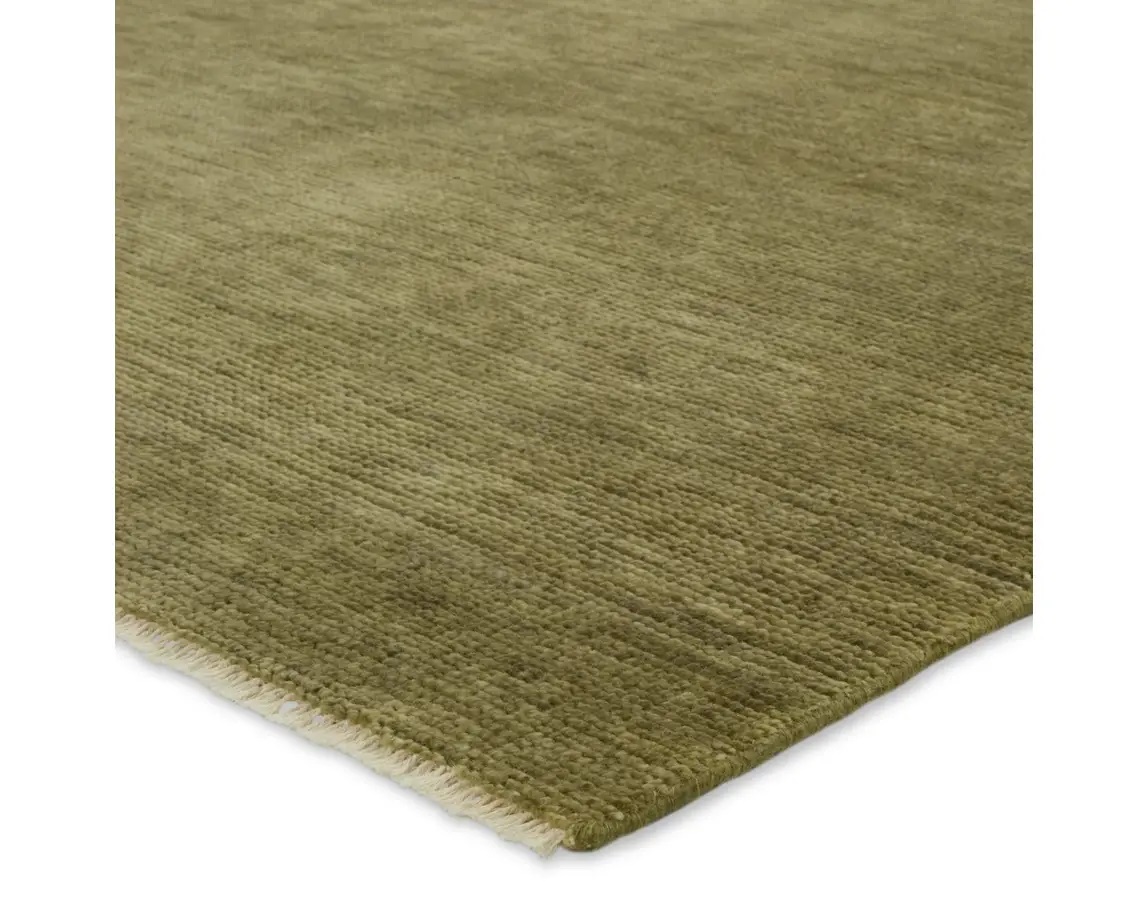 Casual Rugs & Solid Rugs Saga SAG16 Green Hand Knotted Rug