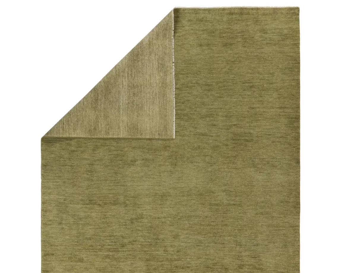 Casual Rugs & Solid Rugs Saga SAG16 Green Hand Knotted Rug