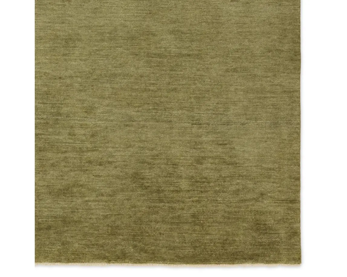 Casual Rugs & Solid Rugs Saga SAG16 Green Hand Knotted Rug