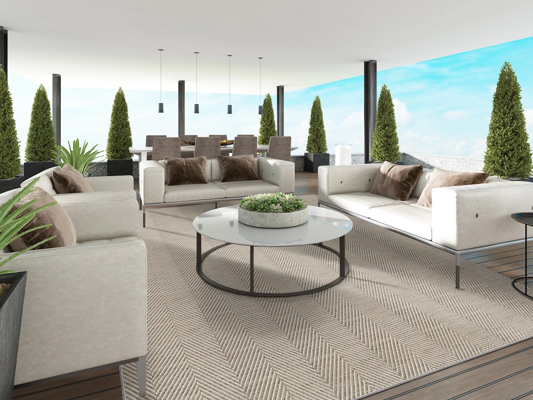 Custom Rugs, Runners & Rounds Marazul Oyster Ivory - Beige Machine Made Rug