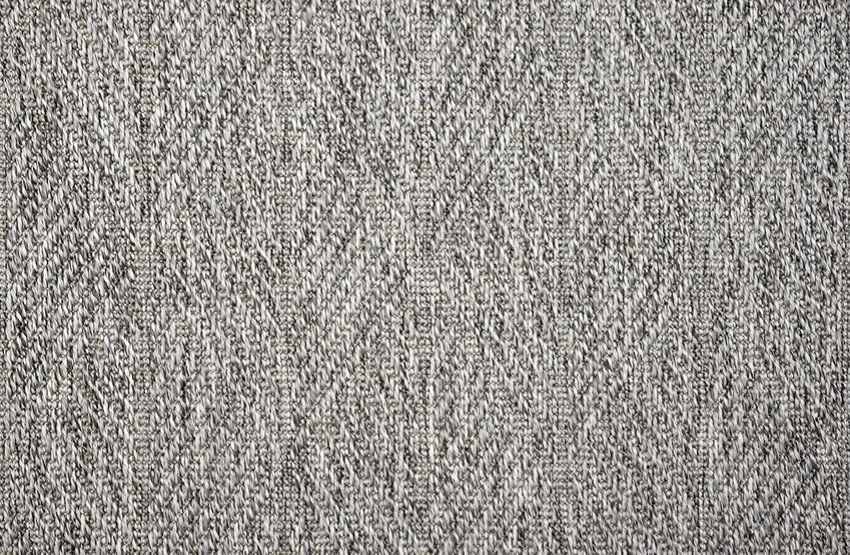 Custom Rugs, Runners & Rounds Manila Heather Multi Black - Charcoal & Lt. Grey - Grey Machine Made Rug