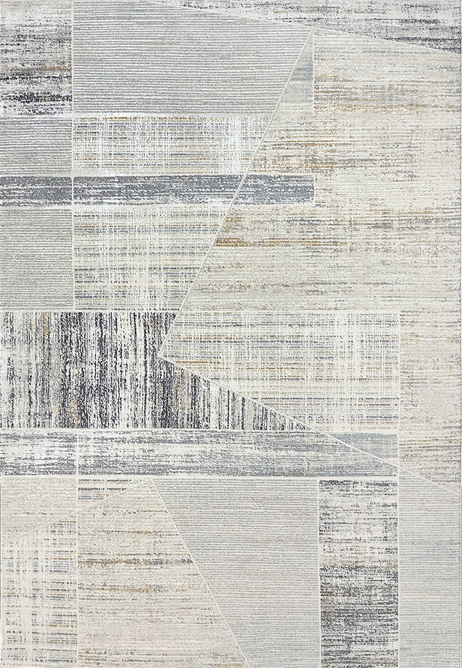 Contemporary & Transitional Rugs Annalise 7606-899 Lt. Grey - Grey & Black - Charcoal Machine Made Rug