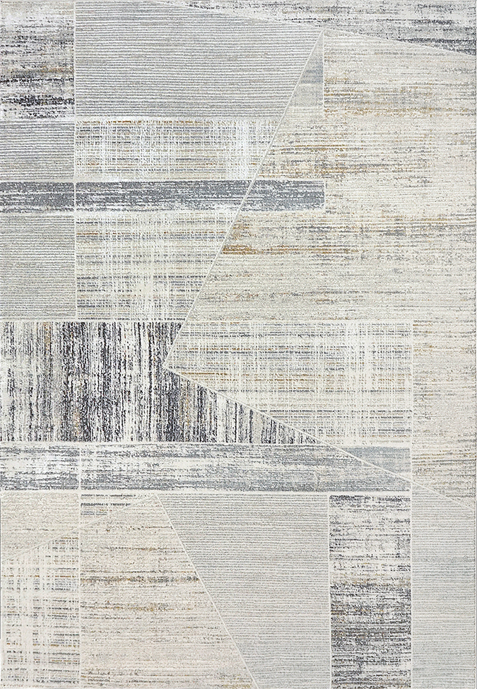 Contemporary Rugs & Transitional Rugs Annalise 7606-899 Lt. Grey - Grey & Black - Charcoal Machine Made Rug