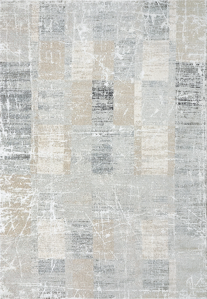 Contemporary Rugs & Transitional Rugs Annalise 7610-989 Lt. Grey - Grey Machine Made Rug