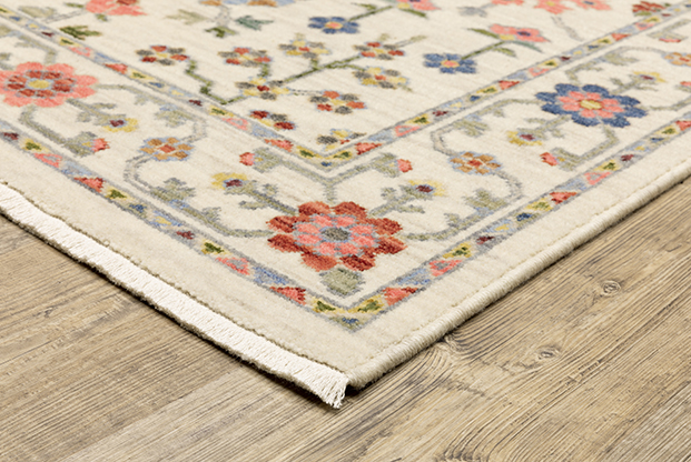 Oushak Rugs Lucca 93W Ivory - Beige Machine Made Rug