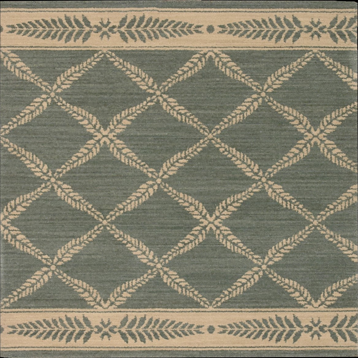Hall & Stair Runners CHATEAU NO21-SAPPH Lt. Blue - Blue & Ivory - Beige Machine Made Rug