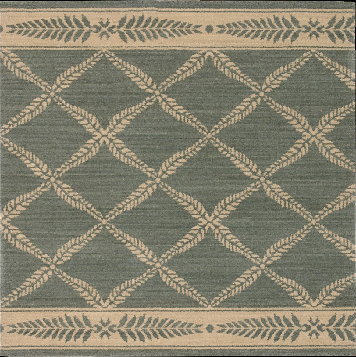 Hall & Stair Runners CHATEAU NO21-SAPPH Lt. Blue - Blue & Ivory - Beige Machine Made Rug