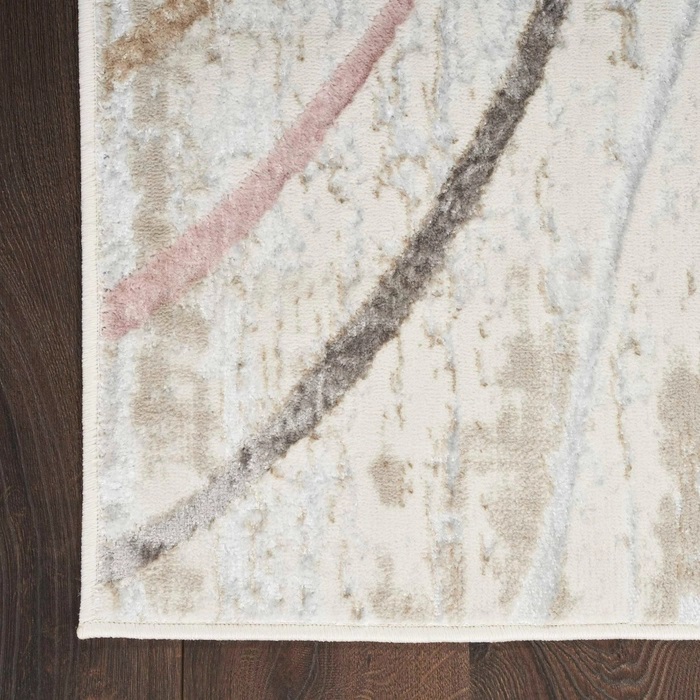 Contemporary Rugs & Transitional Rugs Glitz GLZ01 Ivory - Beige & Multi Machine Made Rug