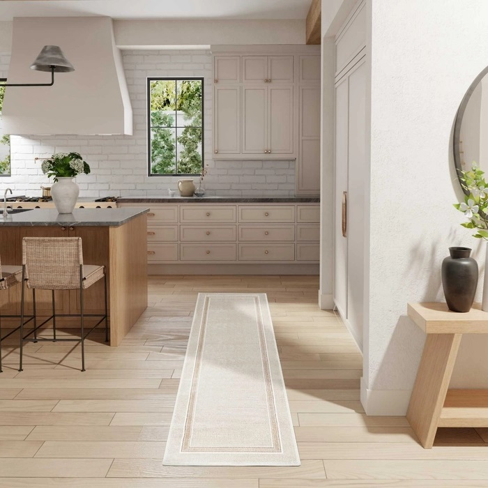 Casual Rugs & Solid Rugs Glitz GLZ08 Ivory - Beige Machine Made Rug