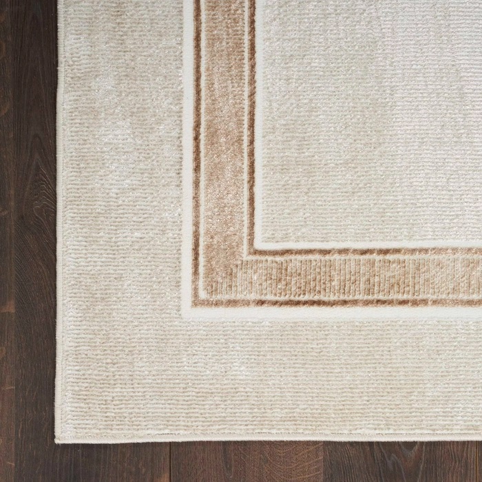 Casual Rugs & Solid Rugs Glitz GLZ08 Ivory - Beige Machine Made Rug