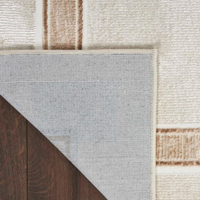 Casual Rugs & Solid Rugs Glitz GLZ08 Ivory - Beige Machine Made Rug
