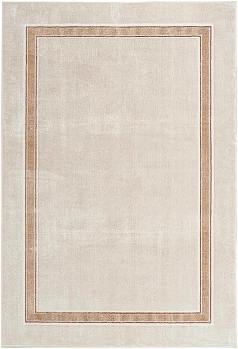 Casual & Solid Rugs Glitz GLZ08 Ivory - Beige Machine Made Rug