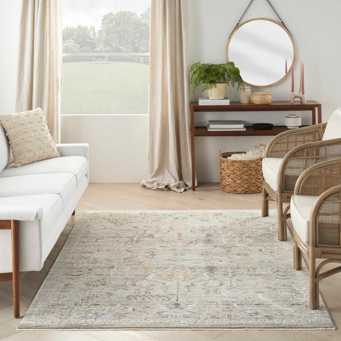 Oushak Rugs Lynx LNX02 Ivory - Beige & Camel - Taupe Machine Made Rug