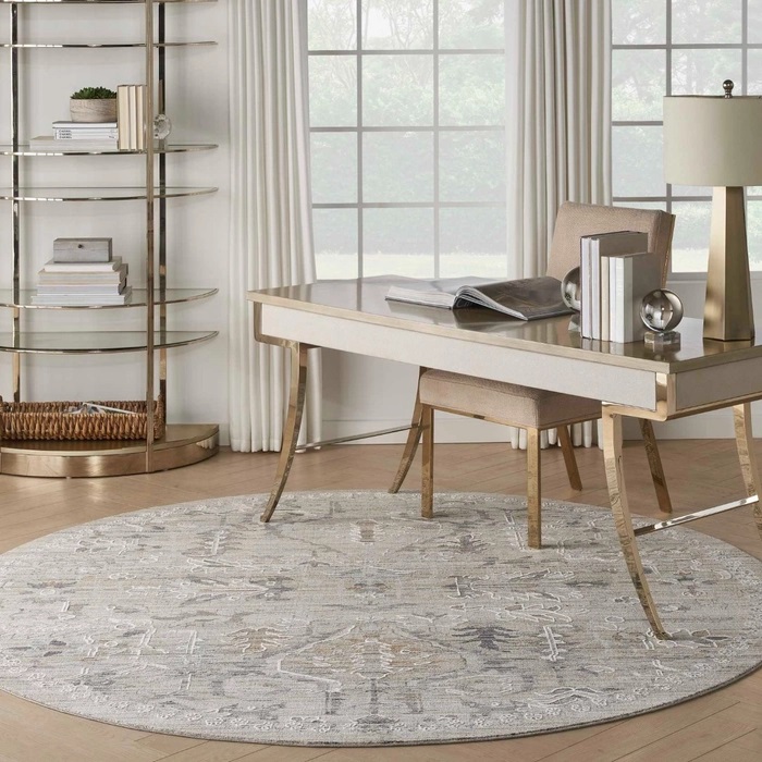 Oushak Rugs Lynx LNX02 Ivory - Beige & Camel - Taupe Machine Made Rug