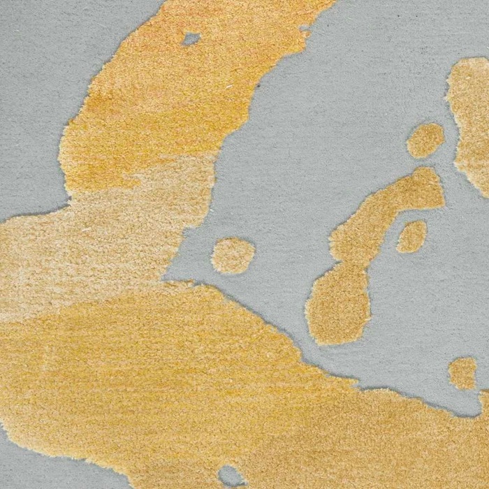 Contemporary Rugs & Transitional Rugs Prismatic PRS19 Lt. Grey - Grey & Lt. Gold - Gold Hand Tufted Rug