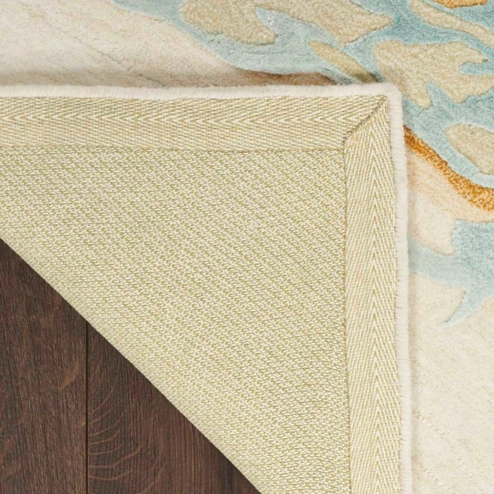 Contemporary Rugs & Transitional Rugs Prismatic PRS36 Lt. Blue - Blue & Lt. Gold - Gold Hand Tufted Rug