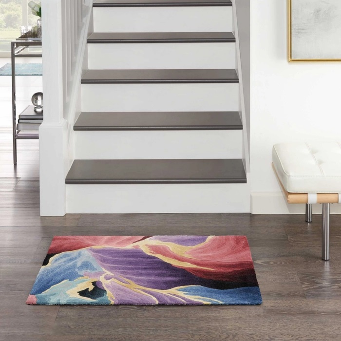 Contemporary Rugs & Transitional Rugs Prismatic PRS34 Black - Charcoal & Multi Hand Tufted Rug