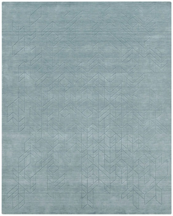 Casual Rugs & Solid Rugs Alessia ALE01 Lt. Blue - Blue Hand Crafted Rug