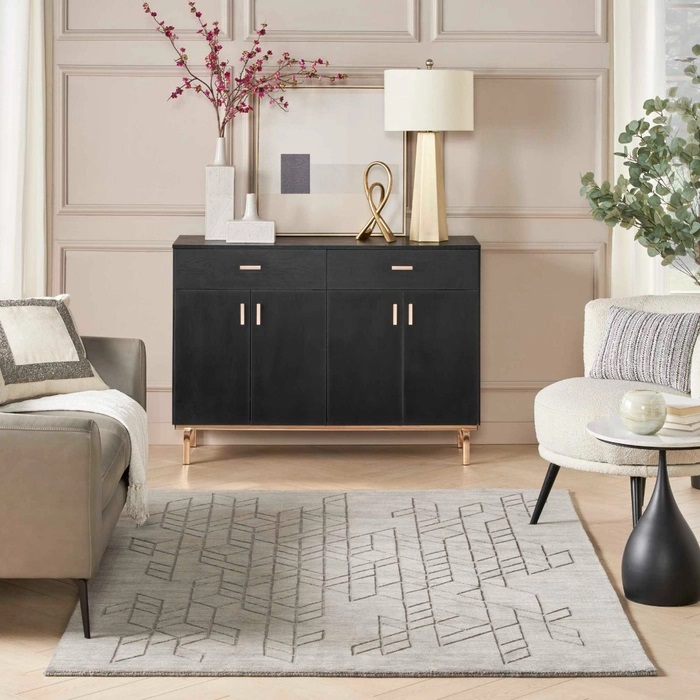 Casual Rugs & Solid Rugs Alessia ALE01GREY Lt. Grey - Grey Hand Crafted Rug
