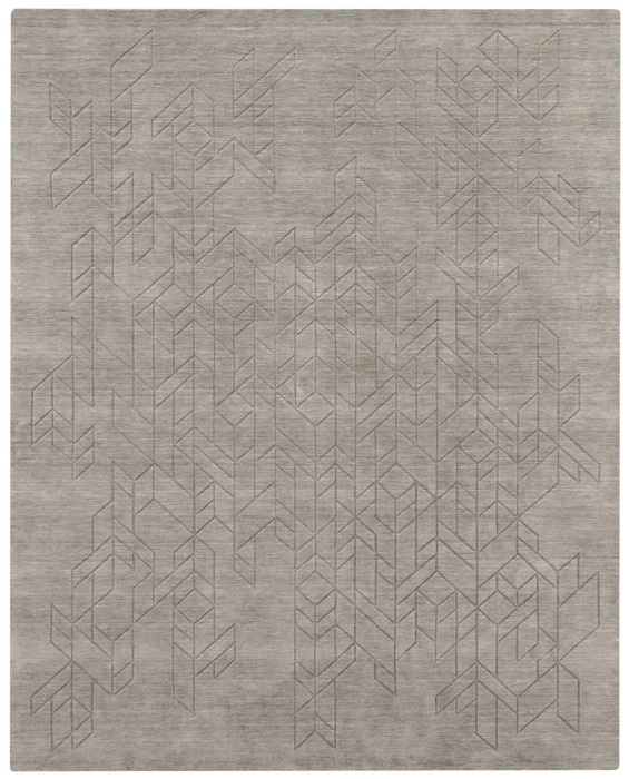 Casual & Solid Rugs Alessia ALE01GREY Lt. Grey - Grey Hand Crafted Rug