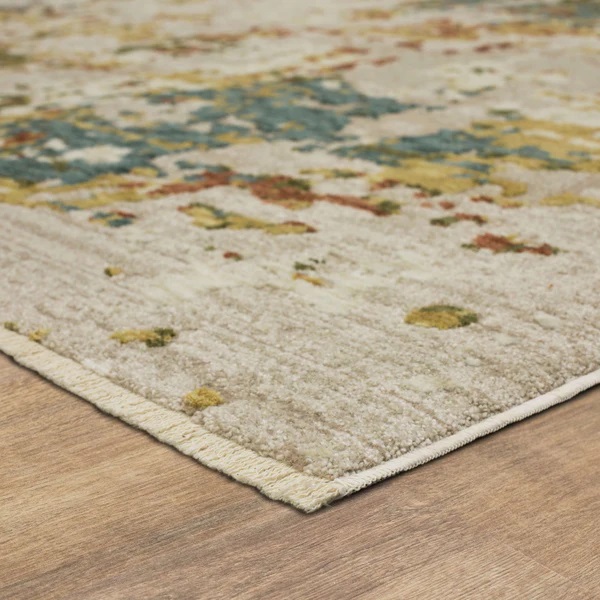 Contemporary & Transitional Rugs Memento Sentimental Beige Ivory - Beige & Multi Machine Made Rug