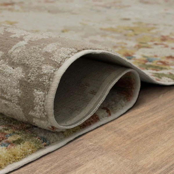 Contemporary & Transitional Rugs Memento Sentimental Beige Ivory - Beige & Multi Machine Made Rug