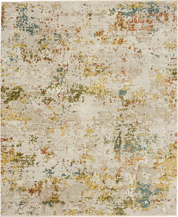 Contemporary Rugs & Transitional Rugs Memento Sentimental Beige Ivory - Beige & Multi Machine Made Rug