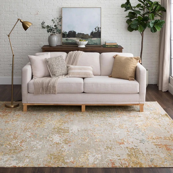 Contemporary Rugs & Transitional Rugs Memento Sentimental Beige Ivory - Beige & Multi Machine Made Rug