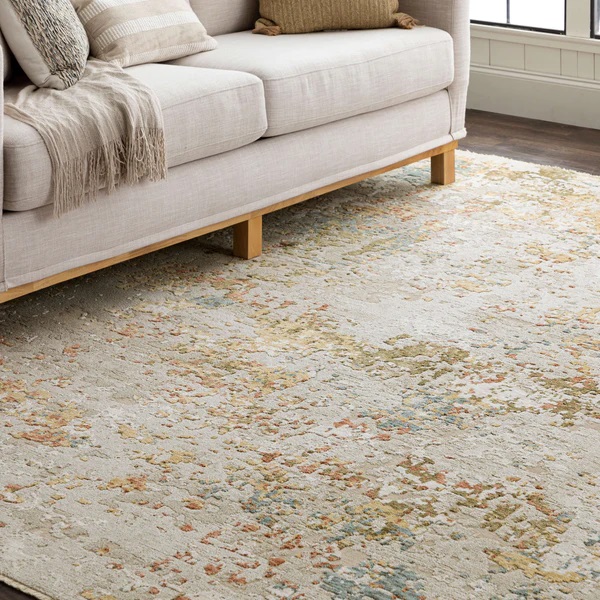 Contemporary & Transitional Rugs Memento Sentimental Beige Ivory - Beige & Multi Machine Made Rug