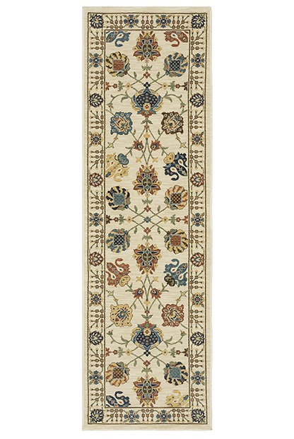 Oushak Rugs Francesca FR01G Ivory - Beige Machine Made Rug
