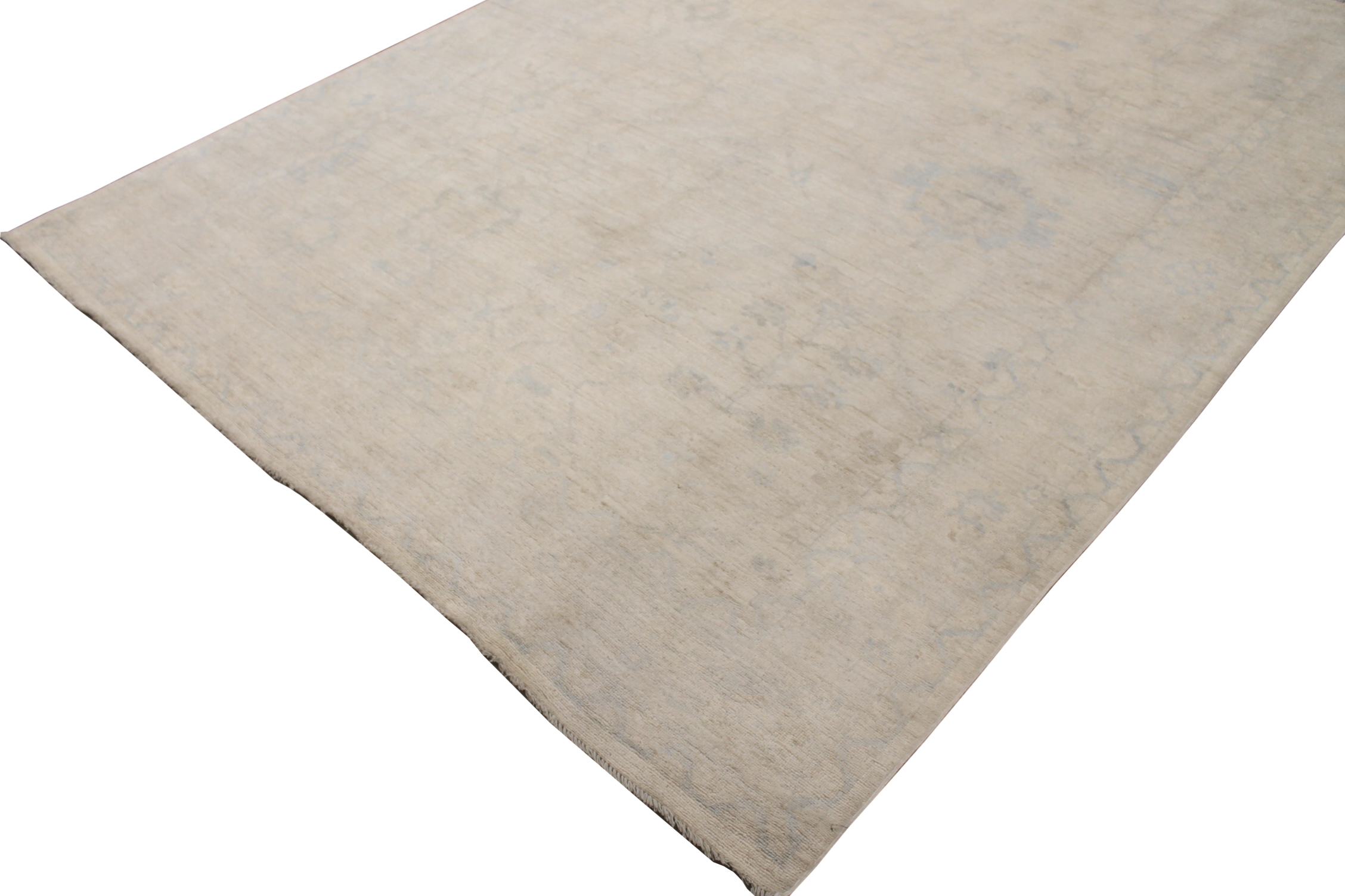 Oushak Rugs Nizam 028432 Ivory - Beige Hand Knotted Rug