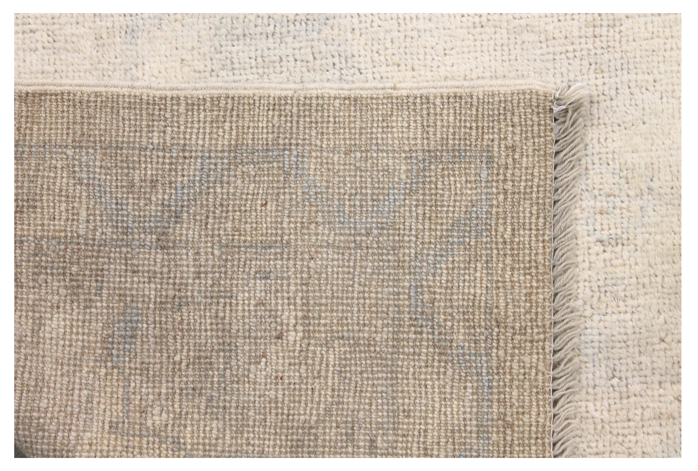 Oushak Rugs Nizam 028432 Ivory - Beige Hand Knotted Rug