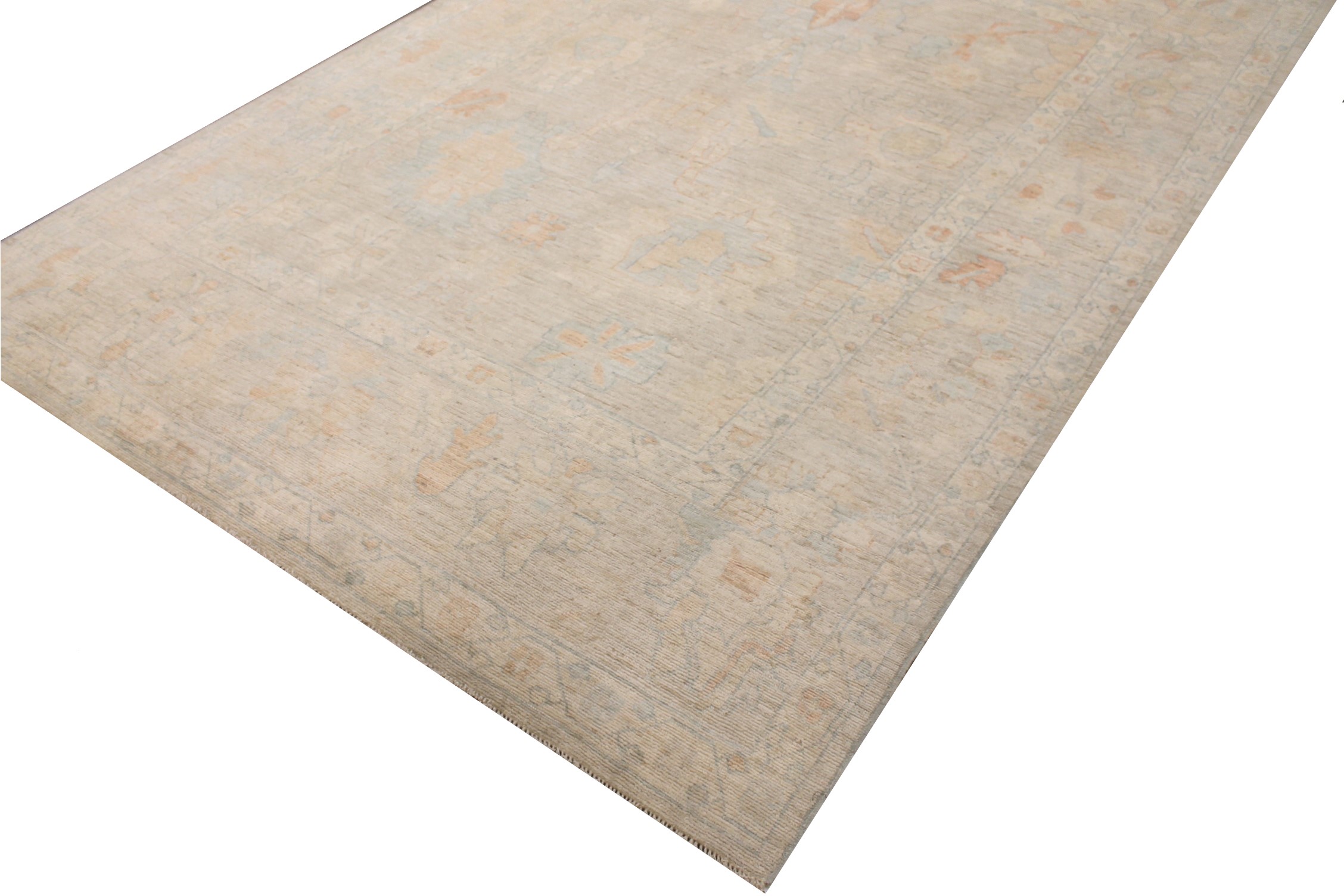 Oushak Rugs Nizam 028088 Camel - Taupe Hand Knotted Rug