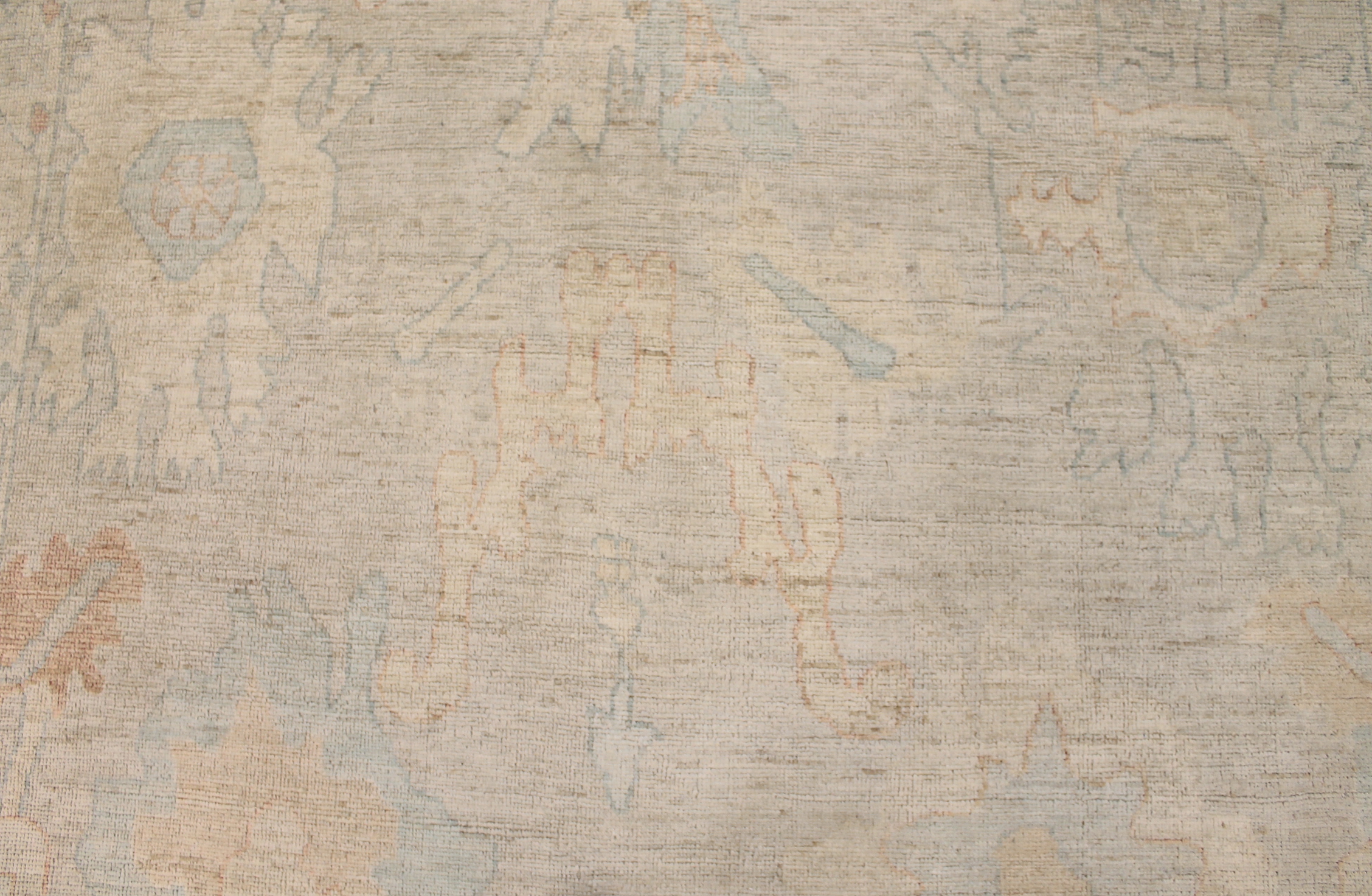 Oushak Rugs Nizam 028088 Camel - Taupe Hand Knotted Rug