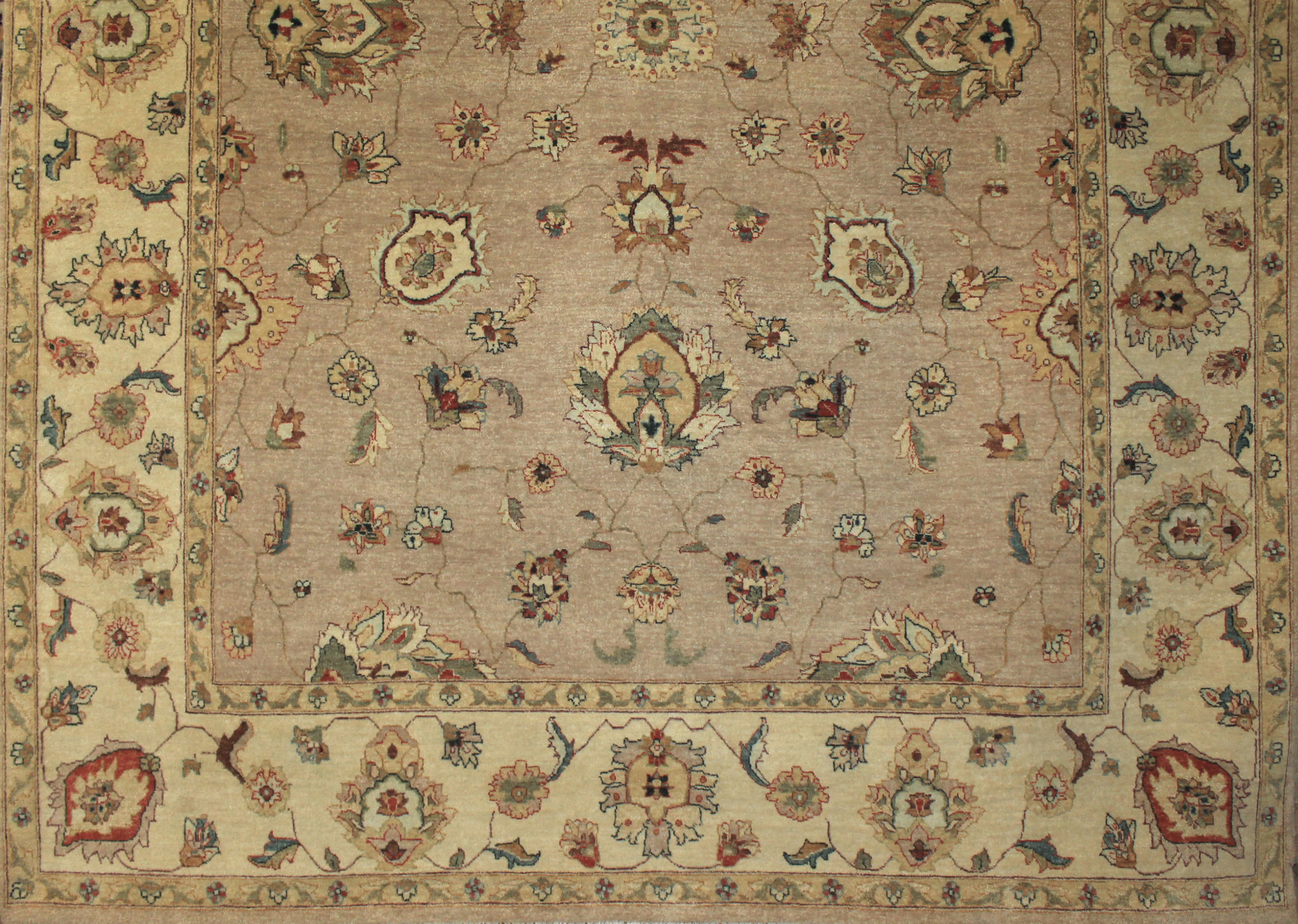 Clearance & Discount Rugs Traditional Hand Knotted 5643 Camel - Taupe & Ivory - Beige Hand Knotted Rug