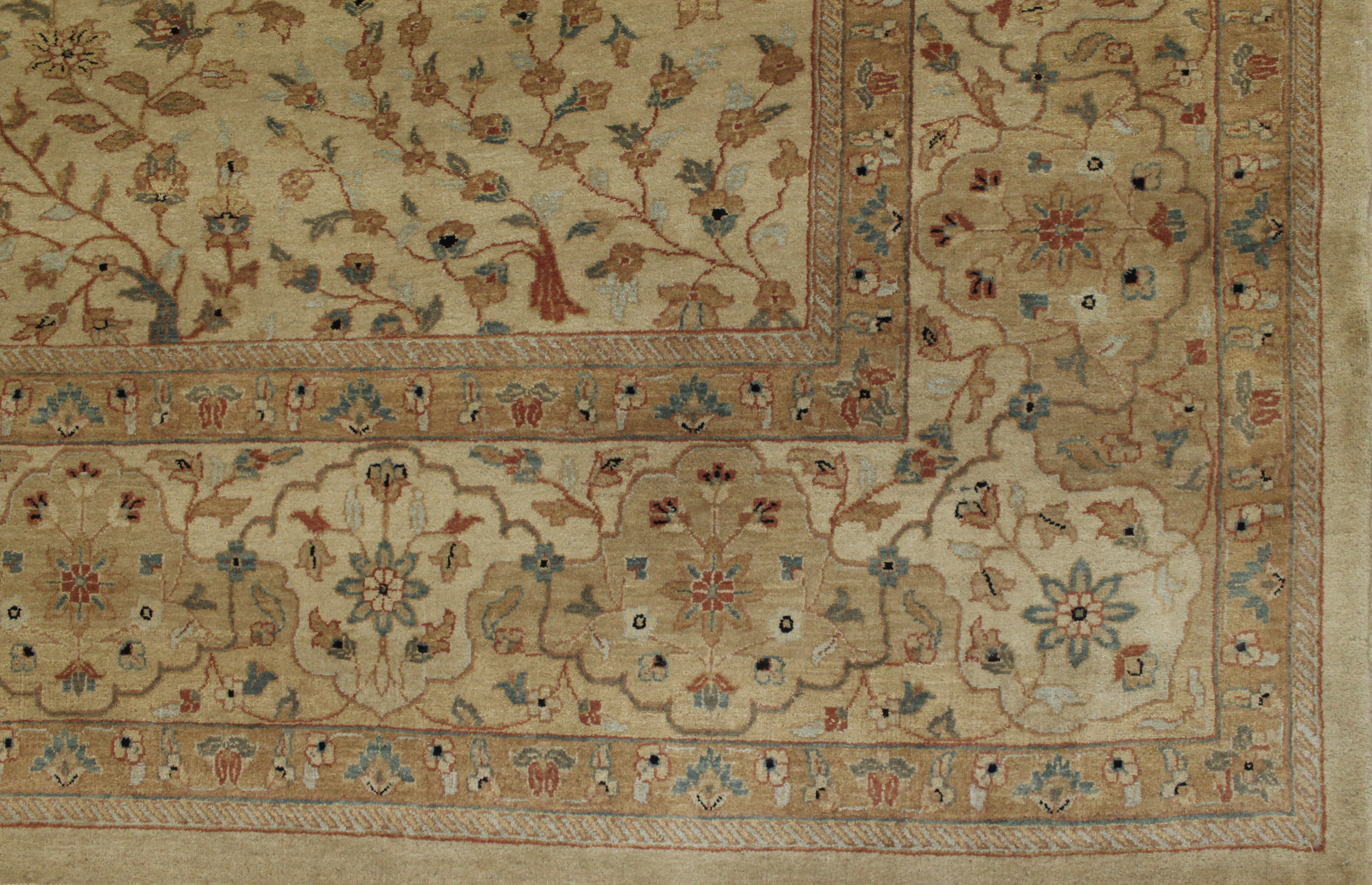 Clearance & Discount Rugs Traditional Hand Knotted Rug 6099 Ivory - Beige Hand Knotted Rug