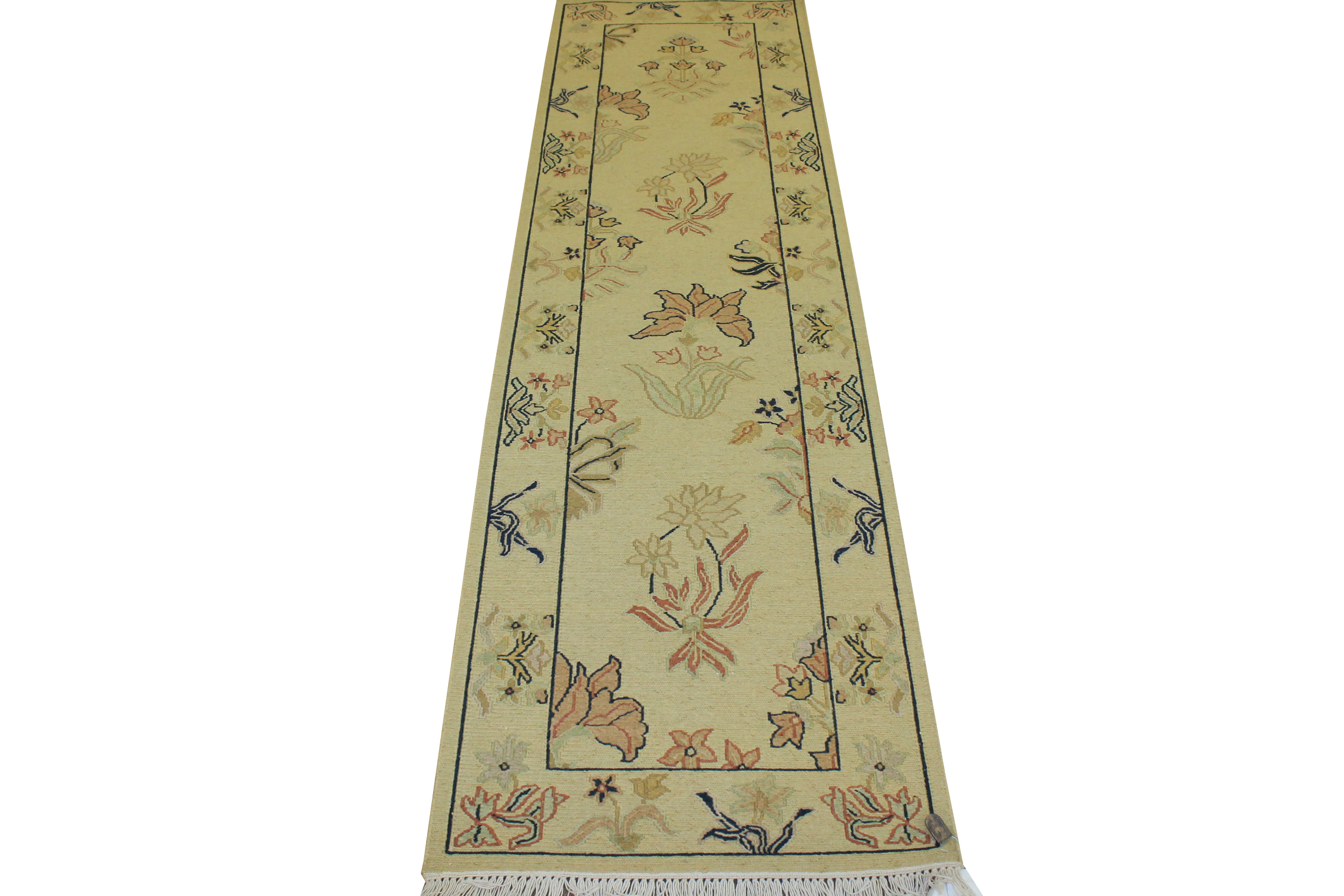 Clearance & Discount Rugs Flat Weave Hand Knotted Runner 6706 Lt. Gold - Gold Hand Knotted Rug