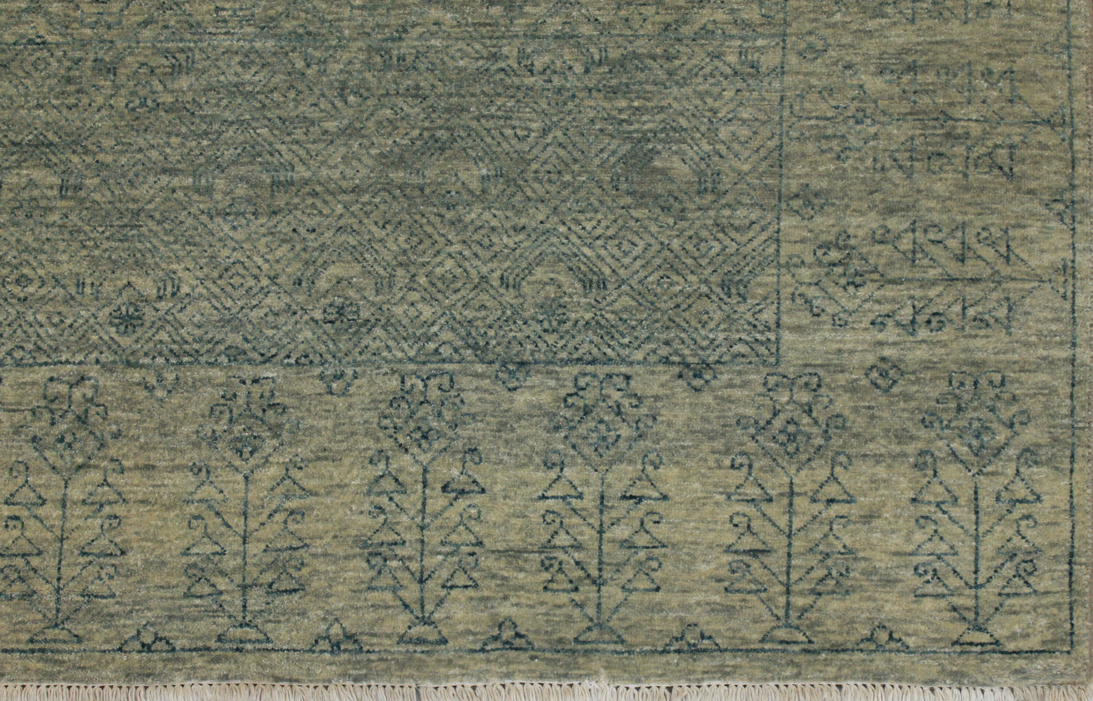 Clearance & Discount Rugs Modern Hand Knotted Wool Rug 7770 Lt. Blue - Blue Hand Knotted Rug