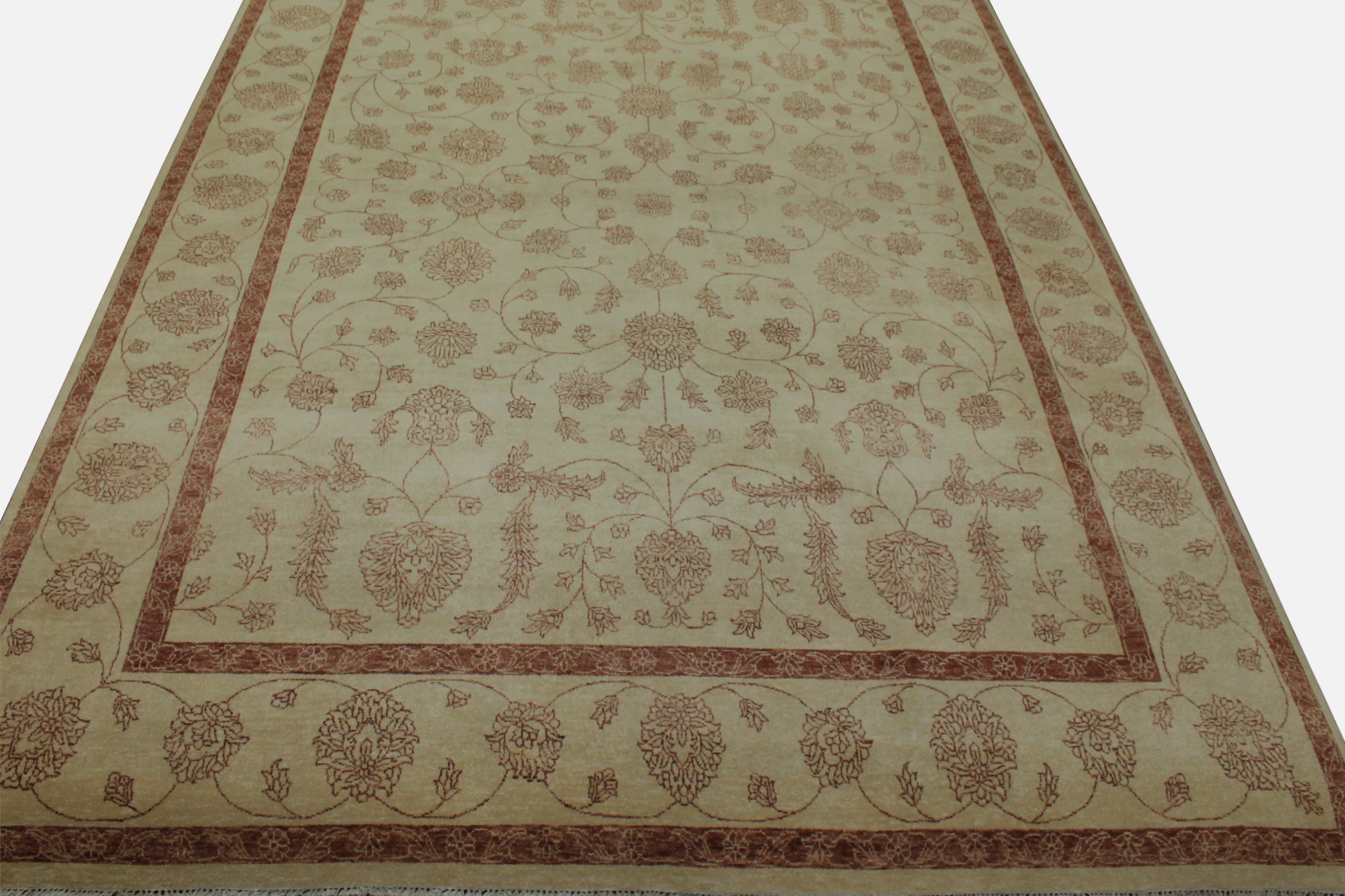 Clearance & Discount Rugs Hand Knotted Wool Rug 9186 Ivory - Beige Hand Knotted Rug