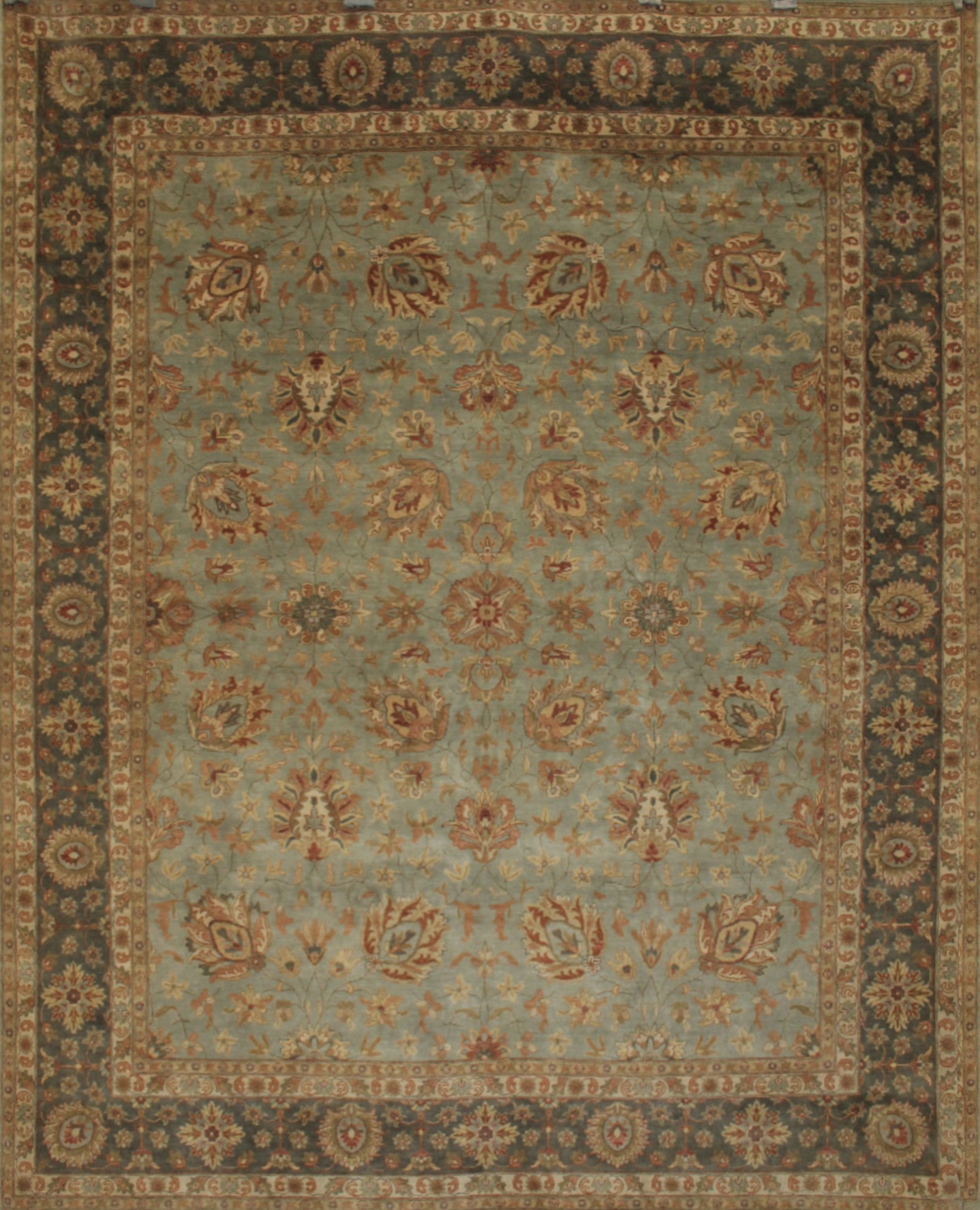 Clearance & Discount Rugs Hand Knotted Wool Rug 9550 Lt. Blue - Blue & Lt. Grey - Grey Hand Knotted Rug