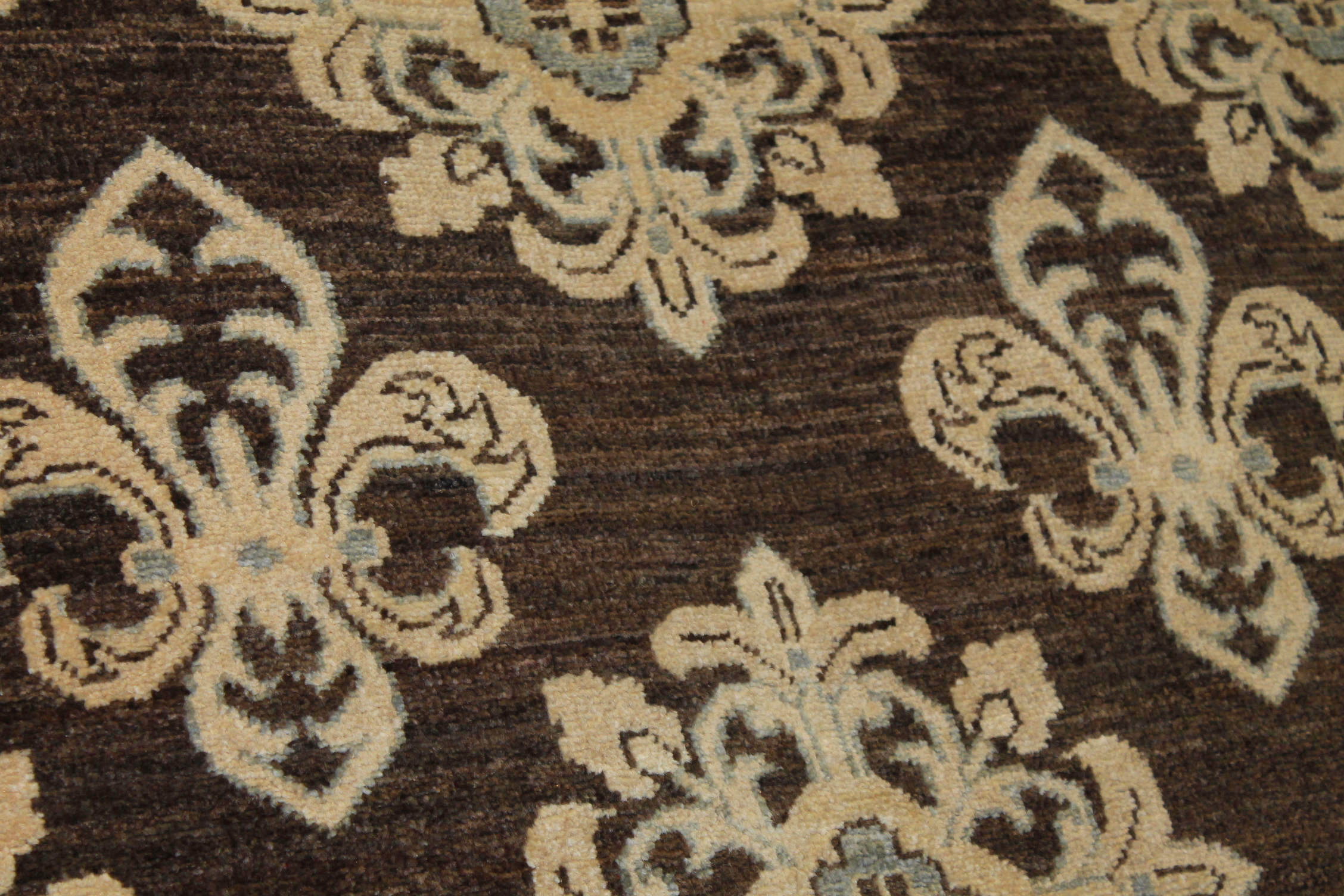 Clearance & Discount Rugs Chobi Oushak Design Hand Knotted Wool Rug 9960 Lt. Brown - Chocolate Hand Knotted Rug