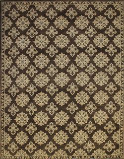 Chobi Oushak Design Hand Knotted Wool Rug