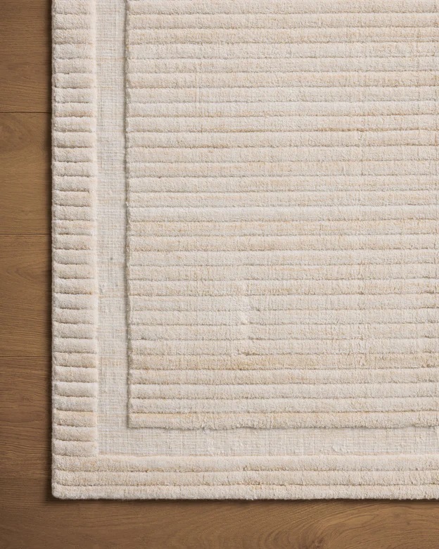 Casual Rugs & Solid Rugs Orly Collection ORL-01 Natural Ivory - Beige Hand Loomed Rug