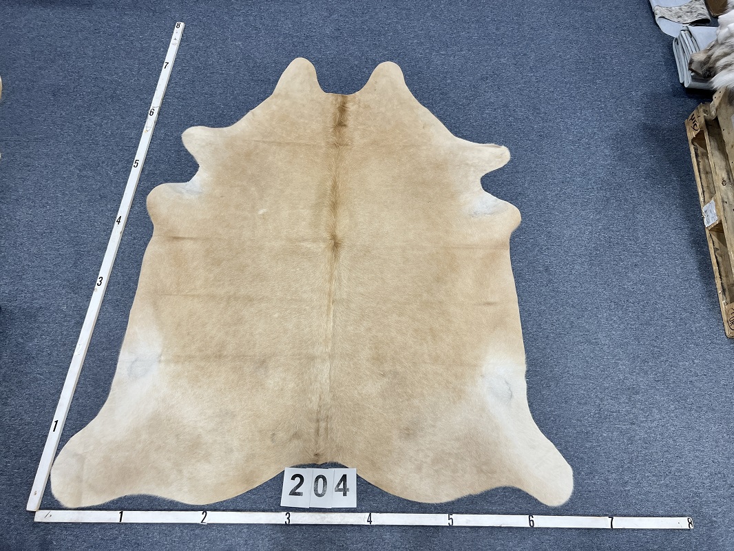 Animal Print Rugs & Cow Hides Real Cowhide BE-204 Ivory - Beige & Camel - Taupe Hand Crafted Rug