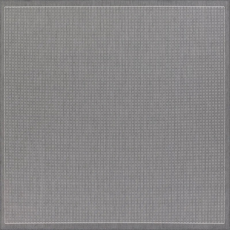 Octagon, Square & Round Rugs Recife 1001/3012 Square Saddle Stitch  Lt. Grey - Grey Machine Made Rug