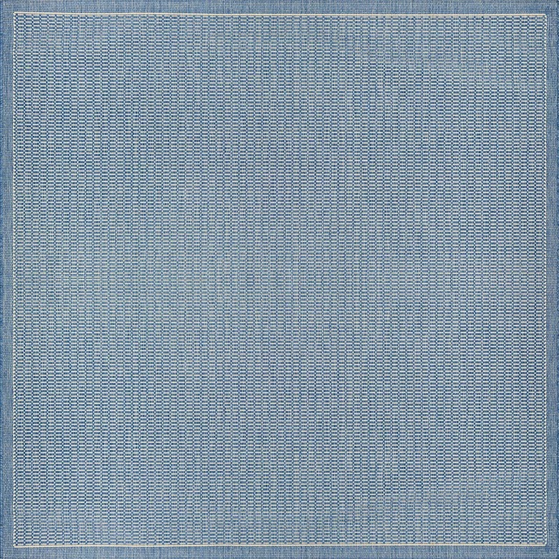 Octagon, Square & Round Rugs Recife 1001/1212 Saddle Stitch  Champagne-Blue Medium Blue - Navy & Ivory - Beige Machine Made Rug