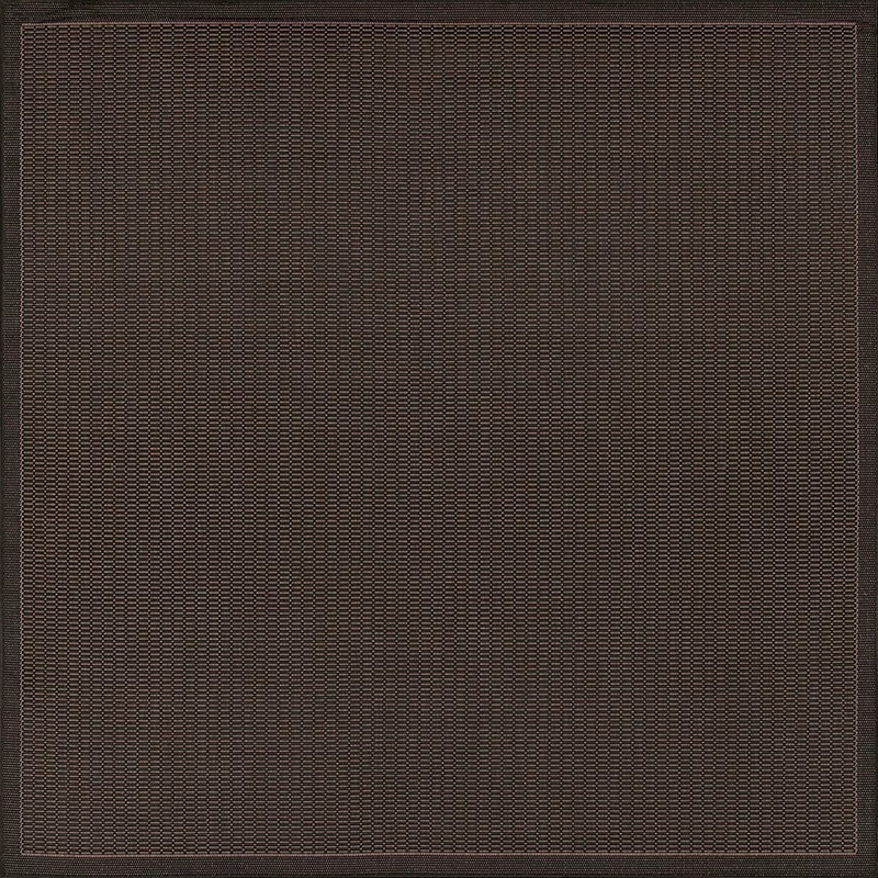 Octagon, Square & Round Rugs Recife 1001/2000 Saddle Stitch  Black-Cocoa Black - Charcoal Machine Made Rug