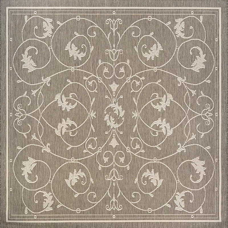 Octagon, Square & Round Rugs Recife 1583/2312 Veranda  Champagne-Taupe Ivory - Beige & Camel - Taupe Machine Made Rug