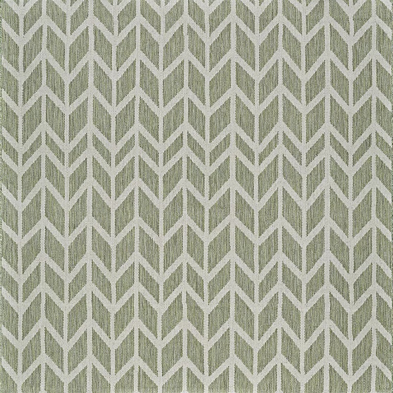 Octagon, Square & Round Rugs Recife 1684/1900 Garden Key  Sage-Champagne Lt.Green & Lt. Grey - Grey Machine Made Rug
